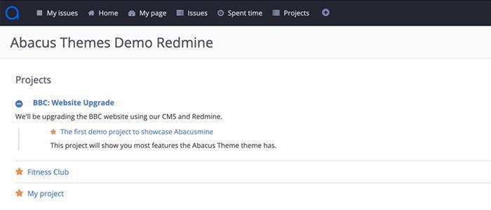 Redmine Project List Redmine Project List
