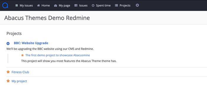 Redmine Project List